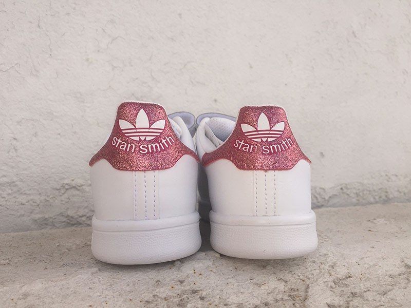 adidas stan smith rose paillette