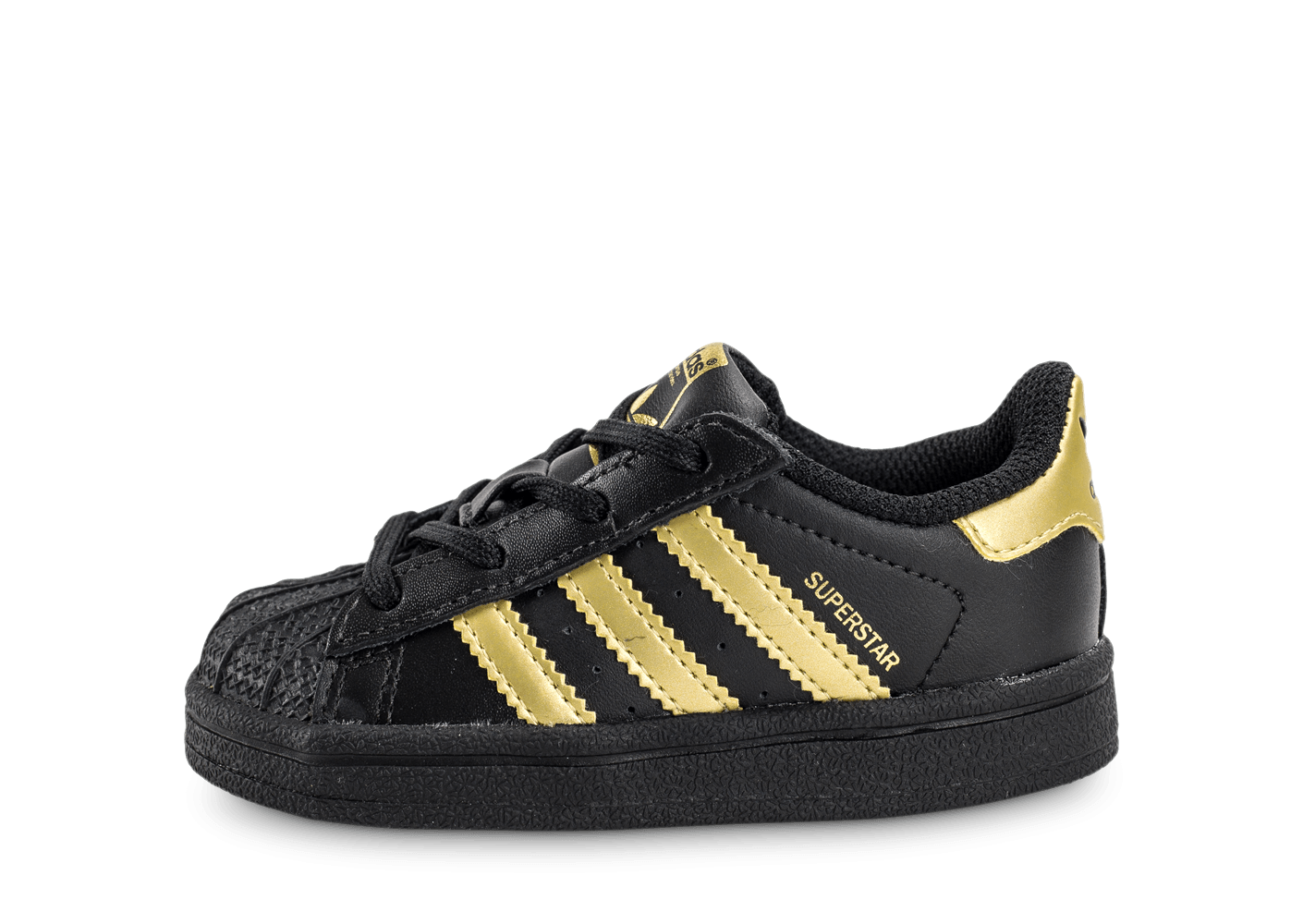 adidas superstar noir doré