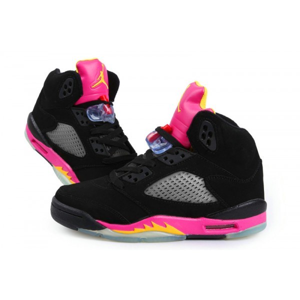 air jordan femme noir et rose