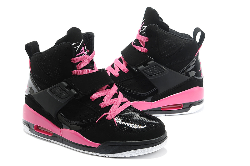 air jordan flight noir et rose