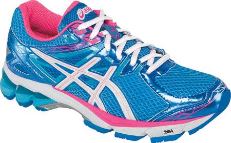 asics rose bleu