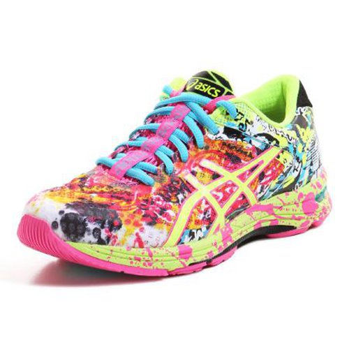 basket asics fille jaune