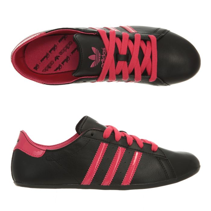 basket adidas noir et rose femme